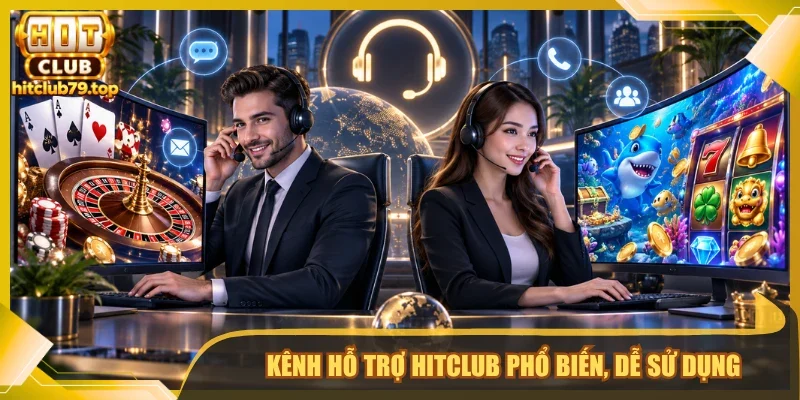 Kênh hỗ trợ Hitclub phổ biến, dễ sử dụng 